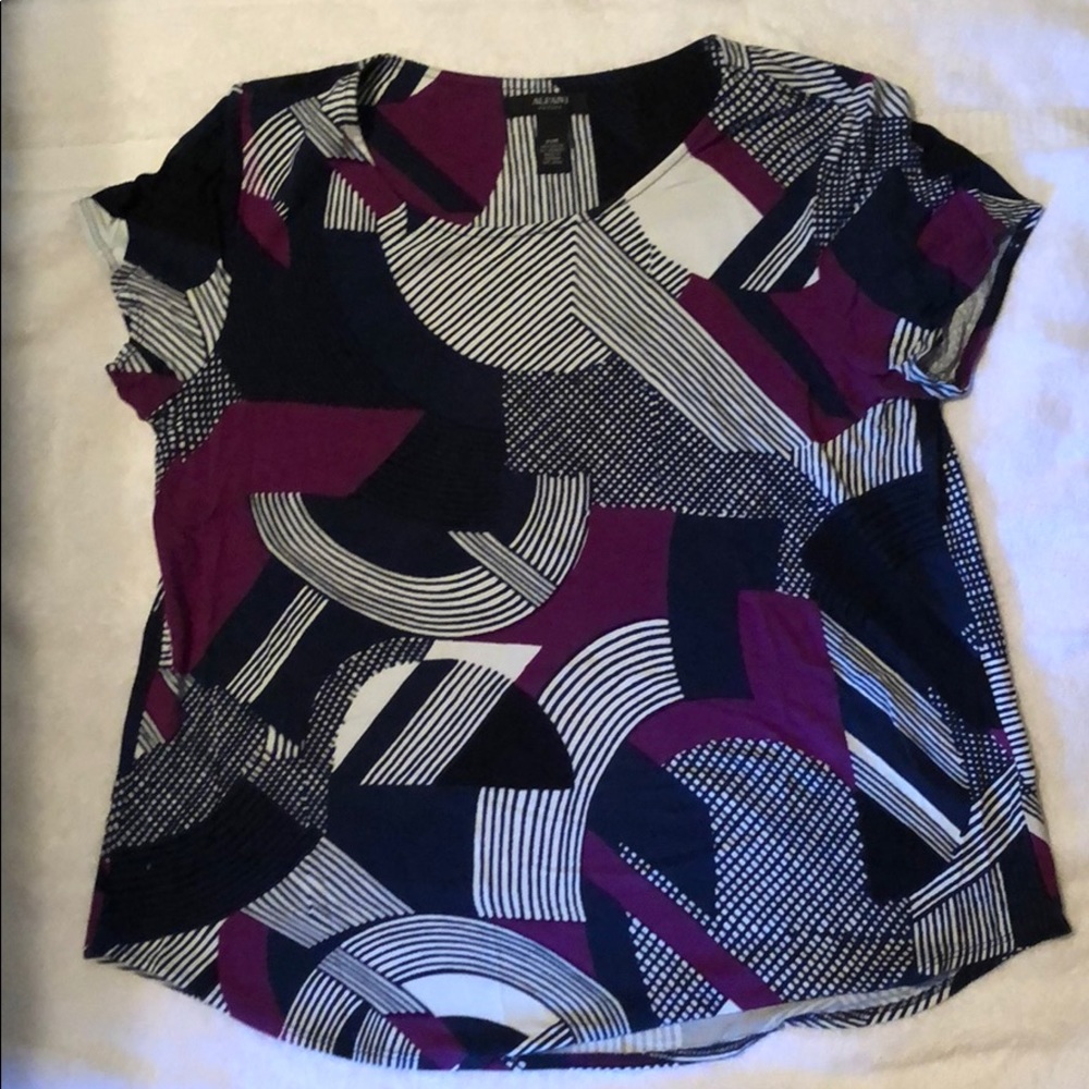 Purple and blue Alfani top